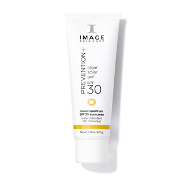Prevention+ Clear Solar Gel SPF 30. Brand Image Skincare