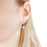 Sterling Silver Flower Earrings with Fianites