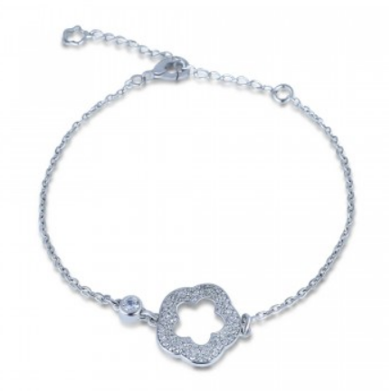 Silver Bracelet For Women With Stones Browallia