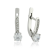 Stylish Silver Earrings with Fianites