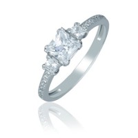 Women's Silver Ring with Fianites