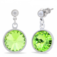 Earrings Rivoli Kolo 12 mm with Swarovski. Brand Kobi