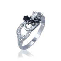 Silver Ring With A Flower