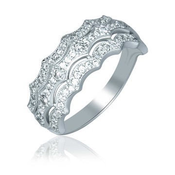 Women's Silver Ring With Fianites